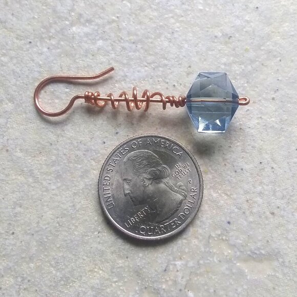 Sex on a Stick! Devastatingly Edgy and Undeniably YOU! Crystal + Copper Danglers - Picture 7 of 9